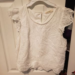 White lace tank top